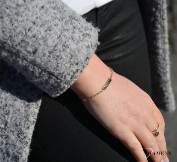 Złota Bransoletka. Delikatne bransoletki dla dzieci. Złote Bransoletki Dziecięce w Sklepie z Biżuterią zegarki-diament (1).JPG