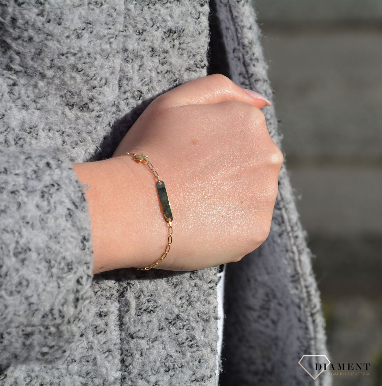 Złota Bransoletka. Delikatne bransoletki dla dzieci. Złote Bransoletki Dziecięce w Sklepie z Biżuterią zegarki-diament.pl to idealny pomysł na prezent. 5.jpg