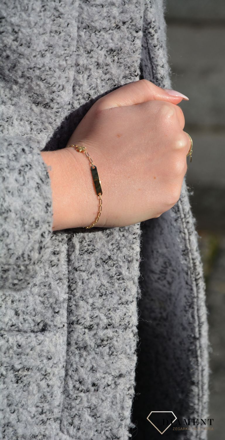 Złota Bransoletka. Delikatne bransoletki dla dzieci. Złote Bransoletki Dziecięce w Sklepie z Biżuterią zegarki-diament.pl to idealny pomysł na prezent. 5.jpg