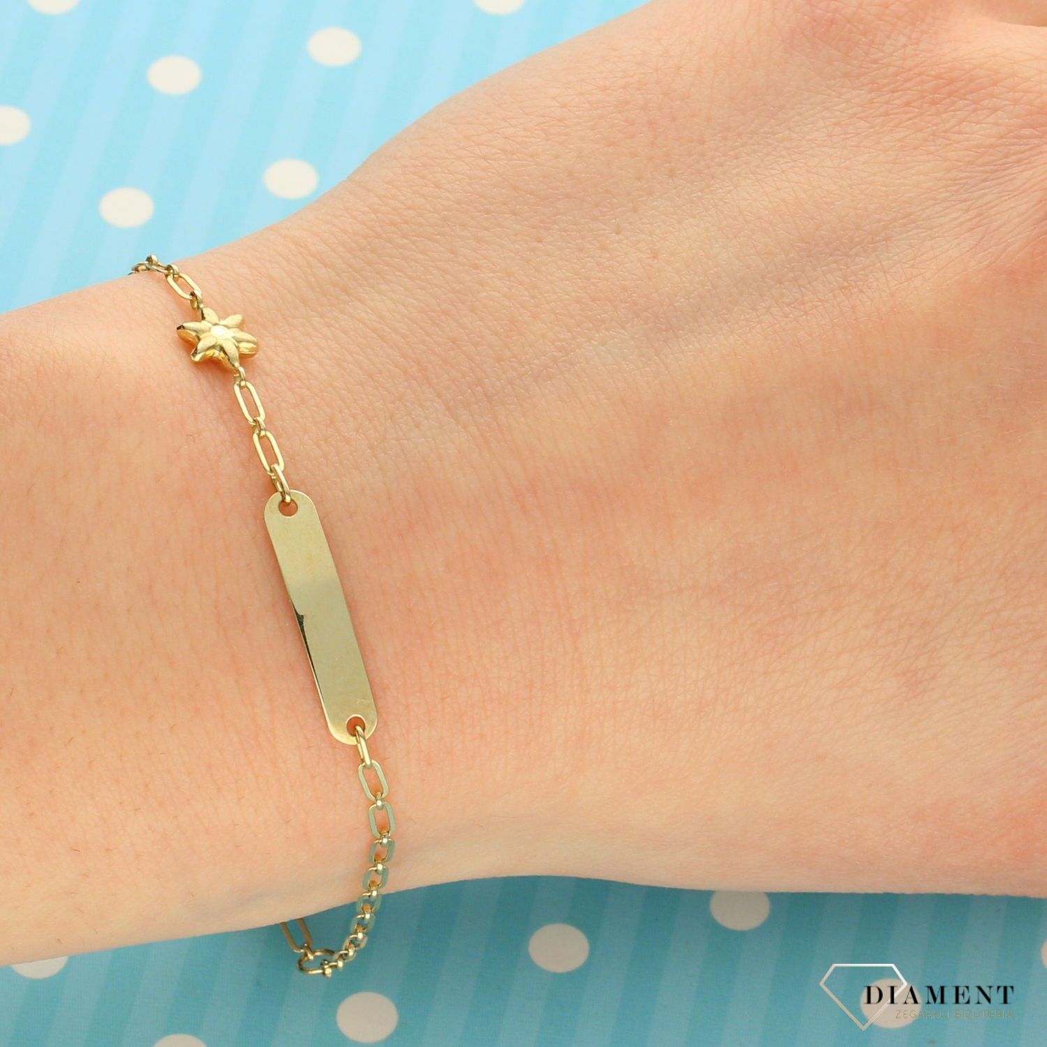 Złota Bransoletka. Delikatne bransoletki dla dzieci. Złote Bransoletki Dziecięce w Sklepie z Biżuterią zegarki-diament.pl to idealny pomysł na prezent. 5.jpg