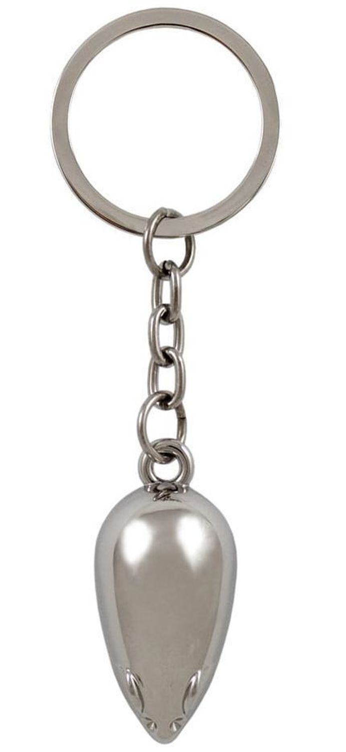 Uroczy brelok BR317 w kształcie myszki, wykonany z metalu. Długość 9,5 cm. Pakowany w eleganckie czarne flokowane pudełko z logo. Idealny prezent.3.jpg