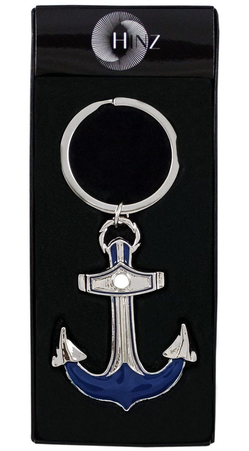 Stylowy brelok BR364 w kształcie kotwicy, wykonany z chromowanego metalu z niebieskimi wypełnieniami. Długość 9,5 cm. Pakowany w czarne flokowane pudełko. Idealny prezent1.jpg