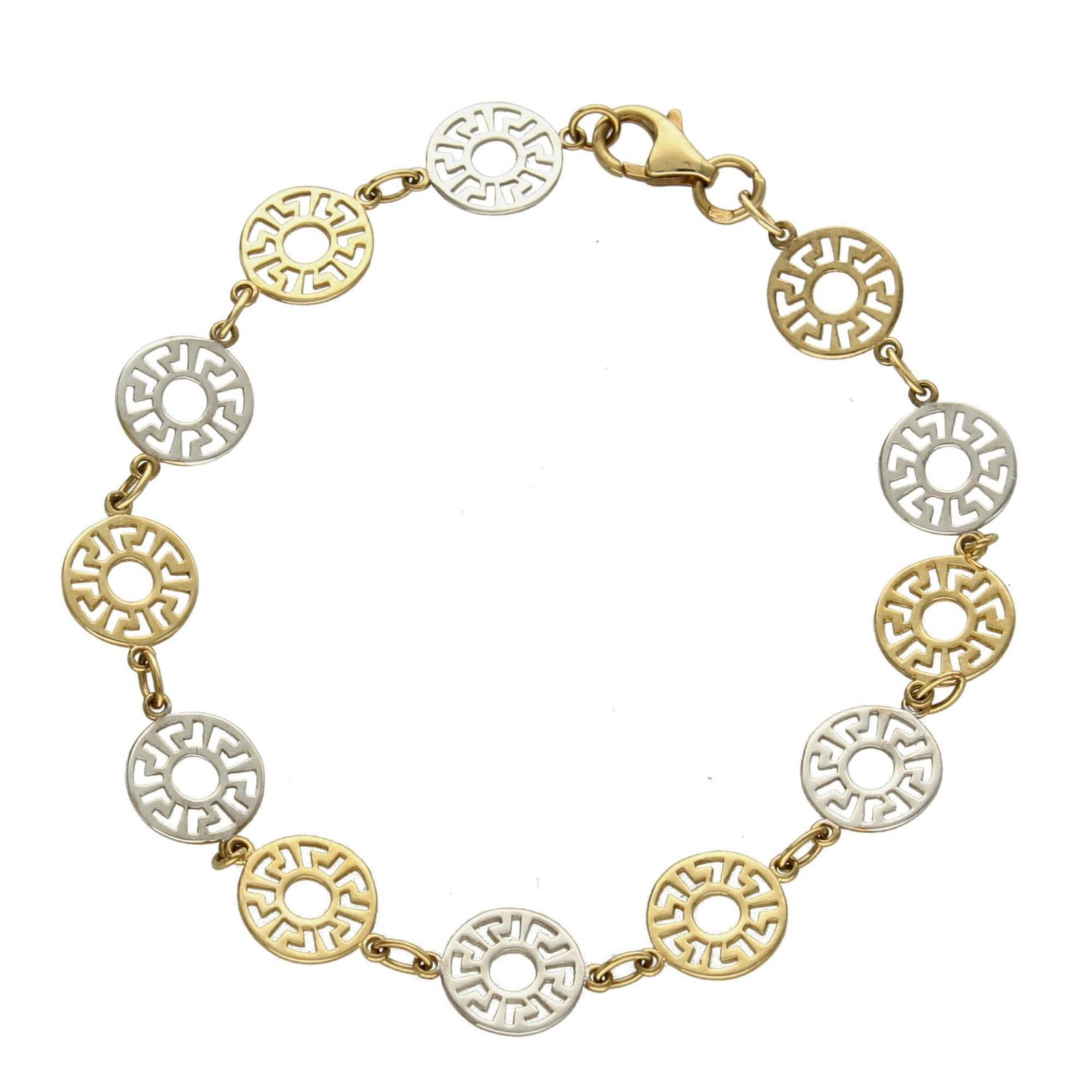 Złota bransoletka damska 333 Droga Grecka  (1).jpg