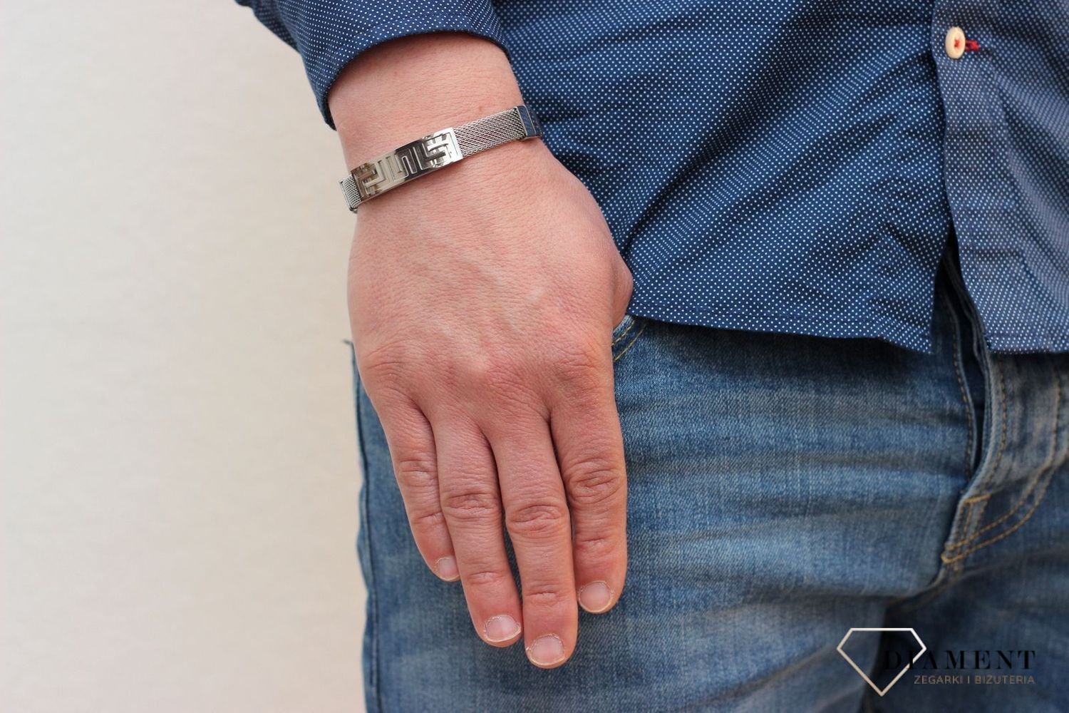 Bransoletka męska siateczka jasna BRA-000000-314-STAL.jpg
