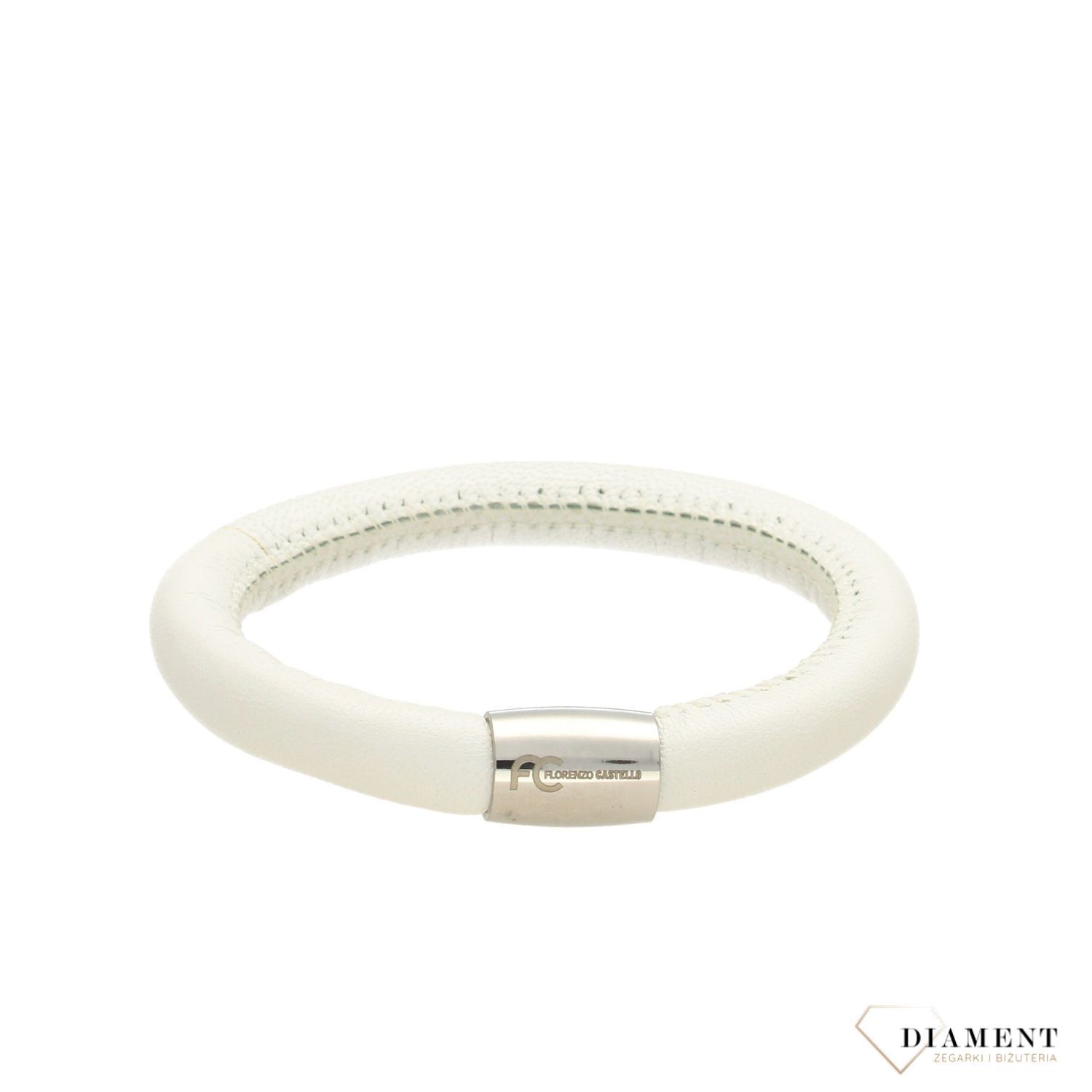 Bransoletka damska skórzana kolor biały BRA-000000-644-INNE (2).jpg
