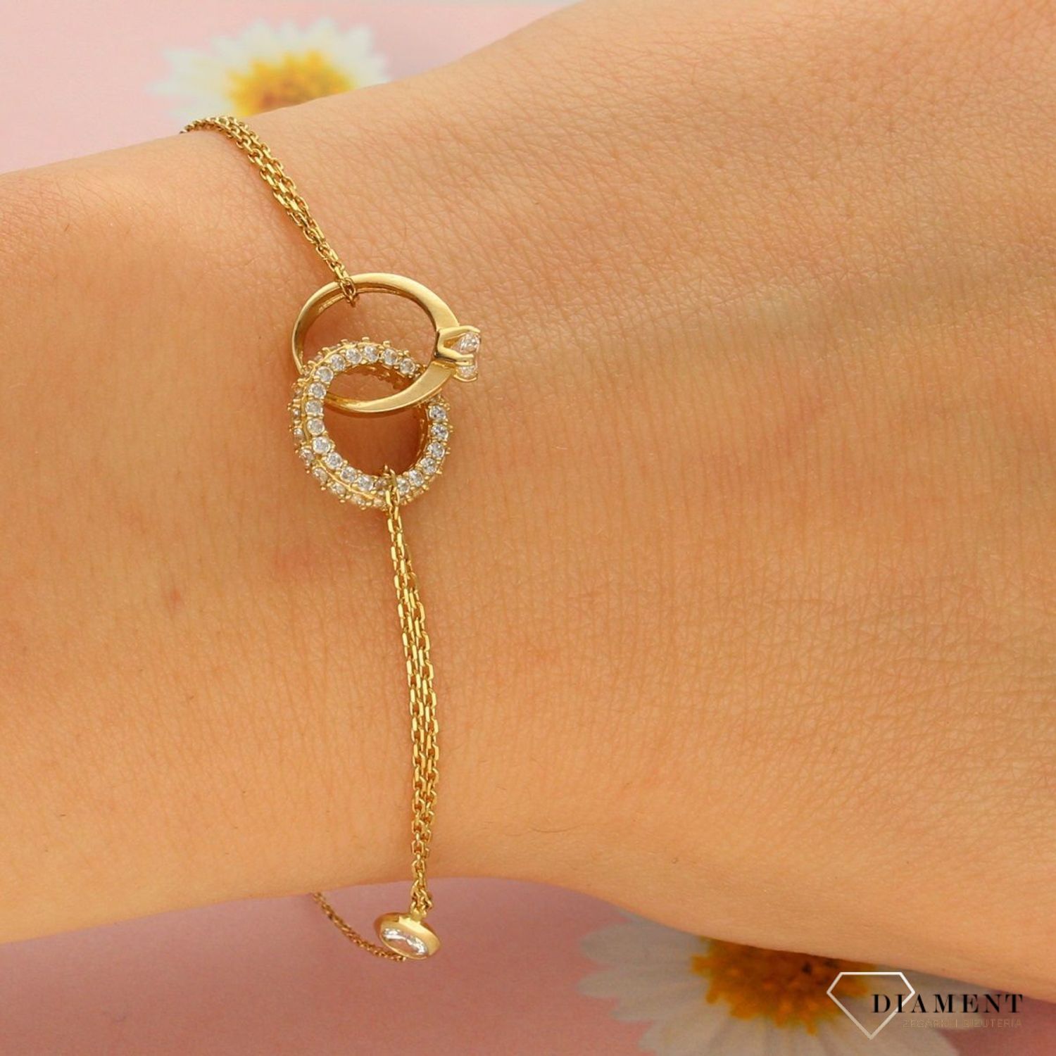 Złota bransoletka 585 'pierścionek i obrączka z cyrkonią'  (1).jpg