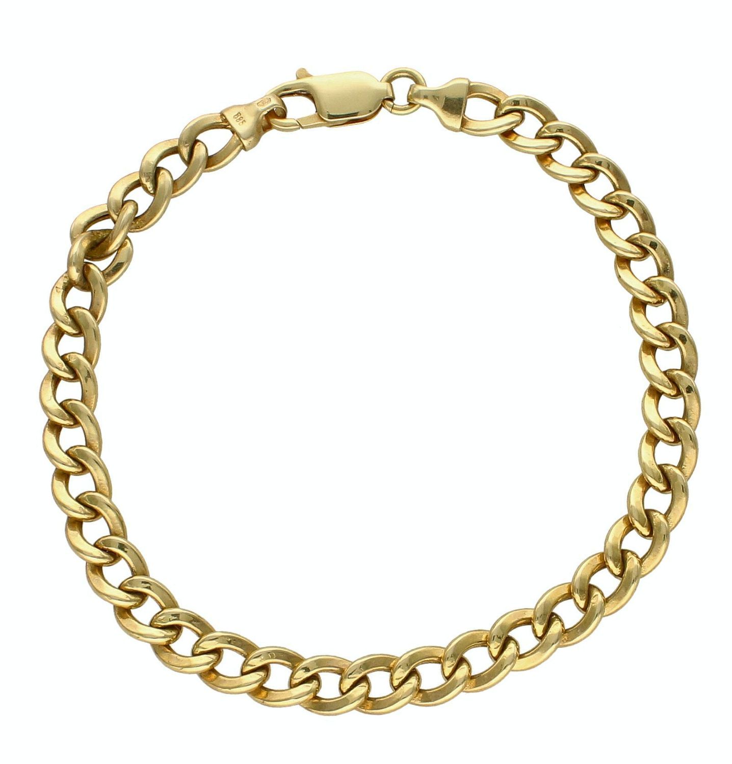 Bransoletka złota 585 masywna pancerka BRA-000000-745-585  Bransoletka o splocie pancerki wykonany jest z połączonych ze sobą pojedynczych ogniw spłaszczonych po bokach..jpg