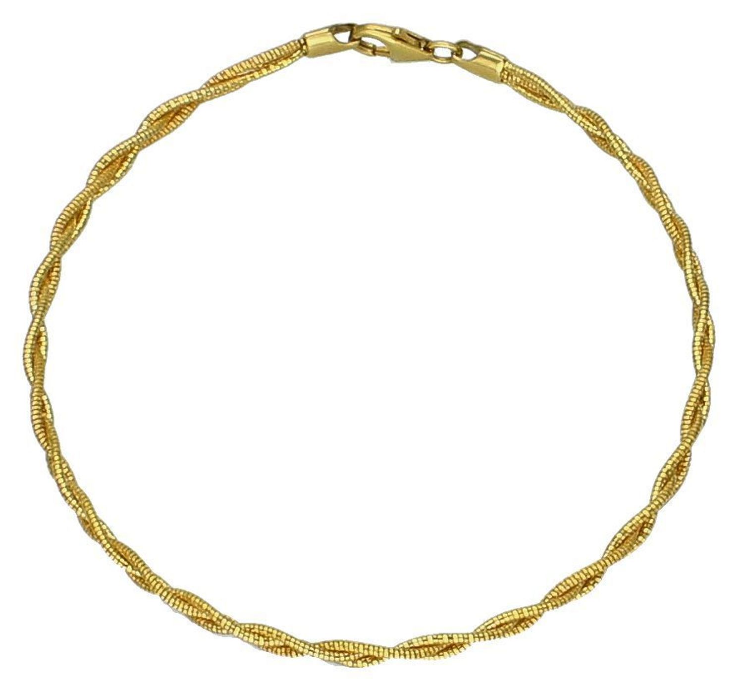 Bransoletka złota pleciony w warkocz pr 585, BRA-000000-773-585 Ponadczasowa, klasyczna biżuteria, w której harmonijne wzory wspaniale łączą się z blaskiem żółtego złota. Nowoczesny splot w 1.jpg