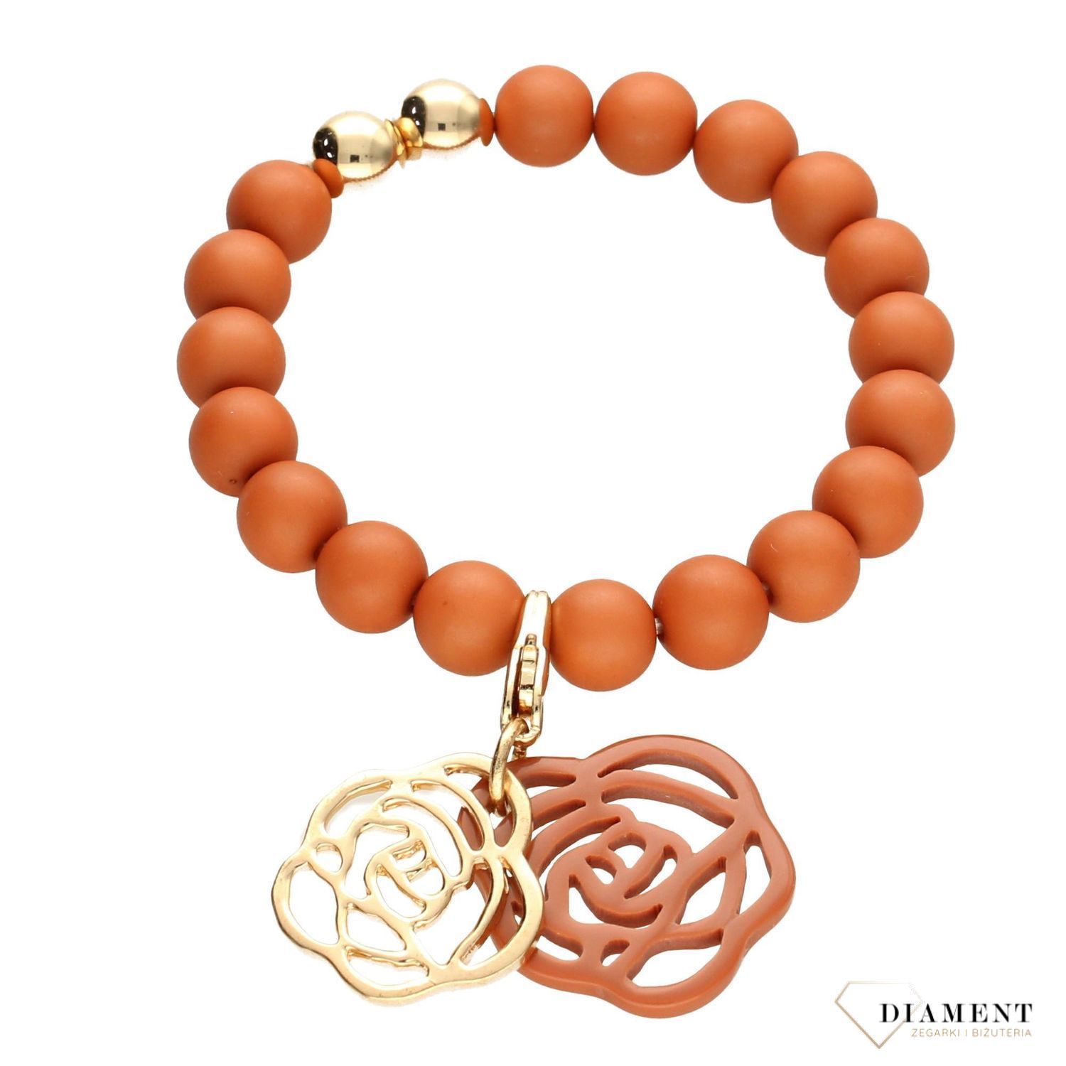 Bransoletka z koralików ' ruda róża BRAFOLL015402000 .11'  (1).jpg