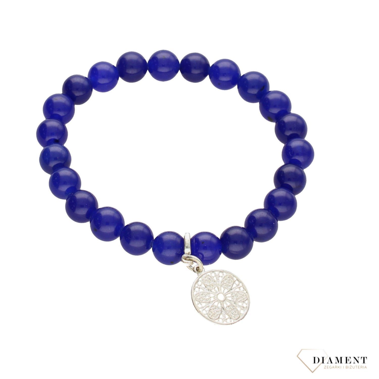 Bransoletka na gumce z niebieskich BRAMAKE163801900 (1).jpg