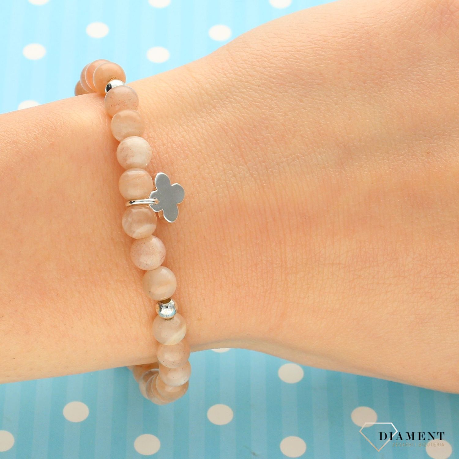 Bransoletka na gumce z koralików BY DZIUBEKA BRAMAKE329802200  (1).jpg