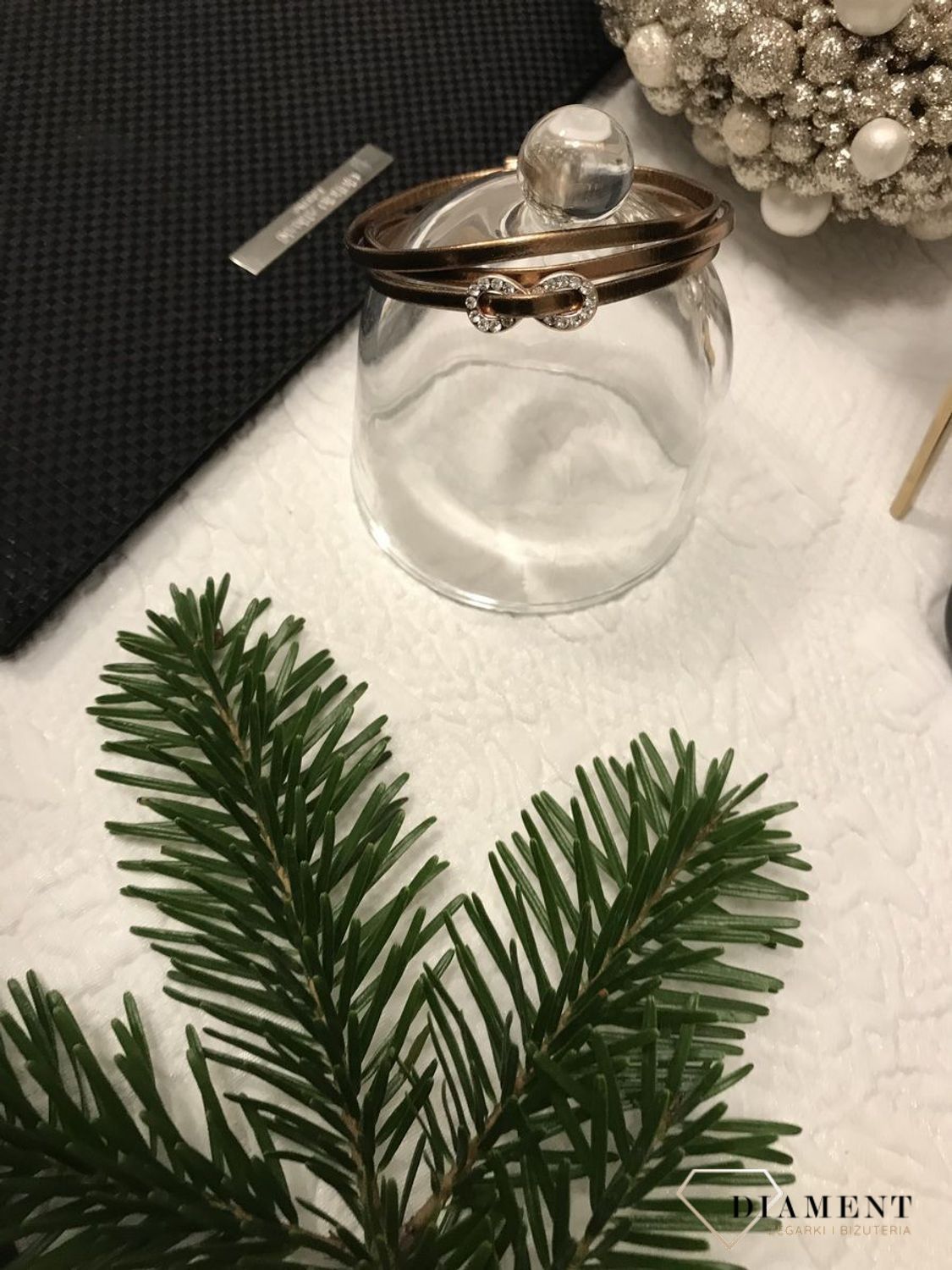 Bransoletka damska brązowa nieskończoność Infinity By Dziubeka✓Biżuteria damska✓ Prezent dla mamy✓ Bransoletki ze znakiem nieskończoności ✓Prezent dla dziewczyny3.jpg