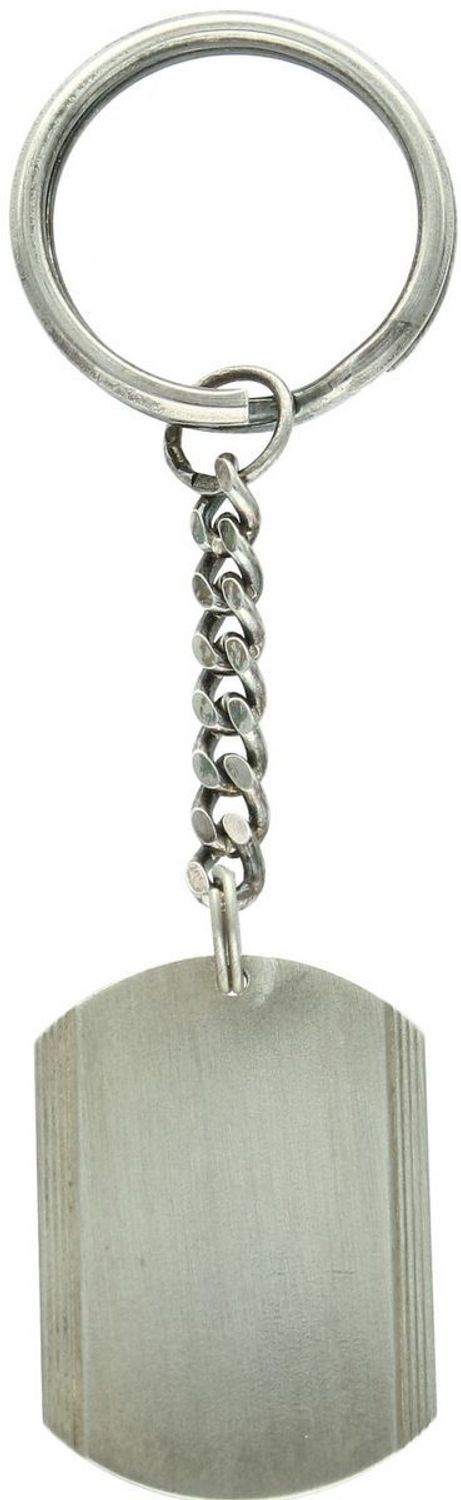 Elegancki brelok srebrny próby 925 z prostokątną zawieszką 2 × 2,8 cm, idealną pod grawer. Waga 9,07 g, styl minimalistyczny i elegancki. Idealny na prezent.1.jpg