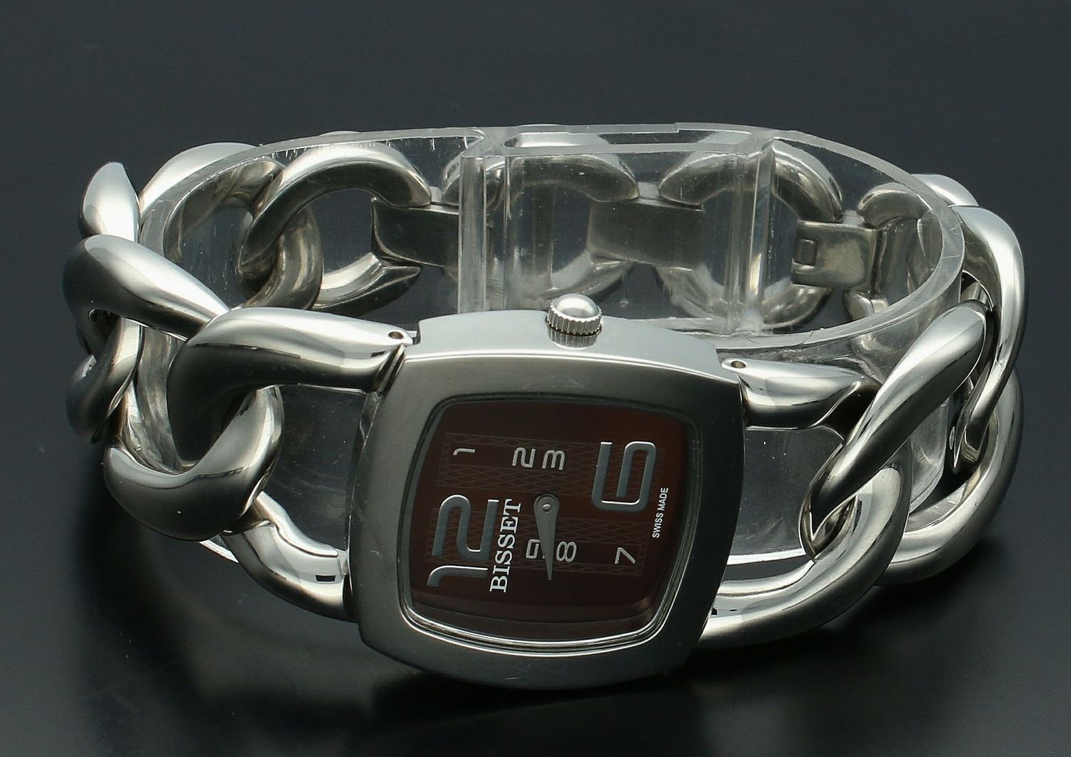 Zegarek damski na ozdobnej bransolecie Bisset stalowy BS25B60L. Damski zegarek Bisset. Zegarek damski stalowy Bisset. Zegarek damski na ozdobnej bransolecie. Zegarek damski stalowy idealny na prezent (2).jpg