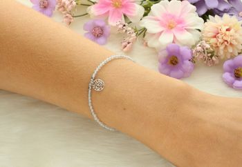 Bransoletka srebrna LEMONIQ BS3044v50 z labradorytem i ażurowym kółkiem. Długość 18 cm, zapięcie na karabińczyk. Stylowa, naturalna biżuteria idealna na prezent.3.jpg