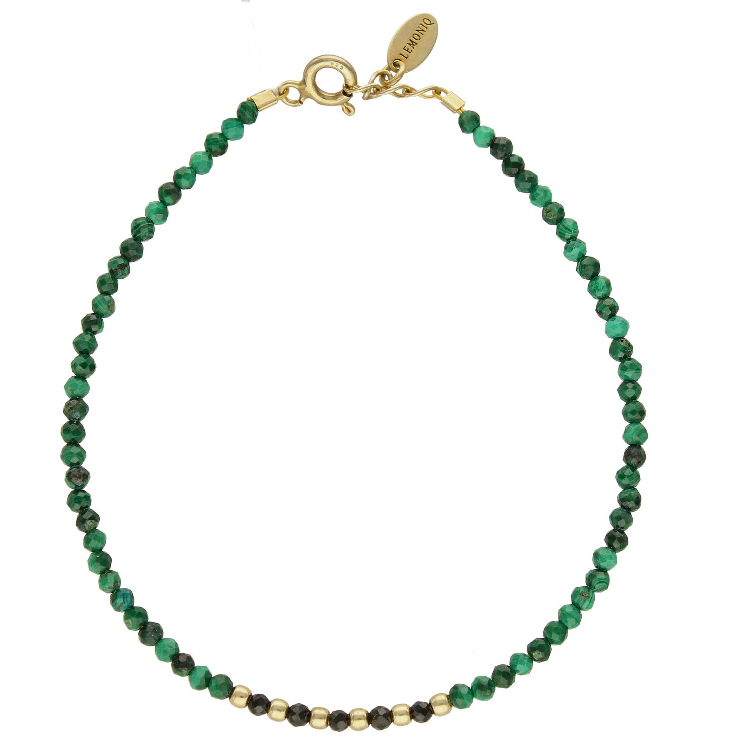 Bransoletka damska  LEMONIQ BS3044v54. Efektowna i kobieca bransoletka składająca się z drobnych kamieni naturalnych takich jak malachit i s.jpg