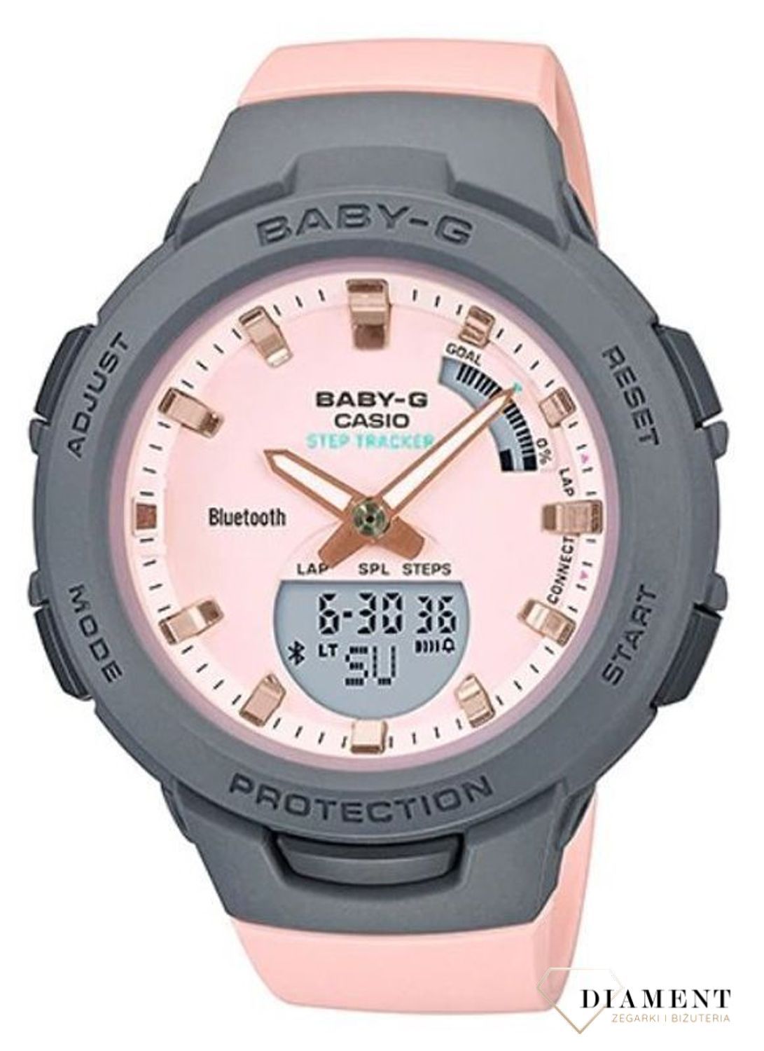 Zegarek damski wstrząsoodporny Casio Baby-G BSA-B100MC-4AER STEP TRACKER.jpg