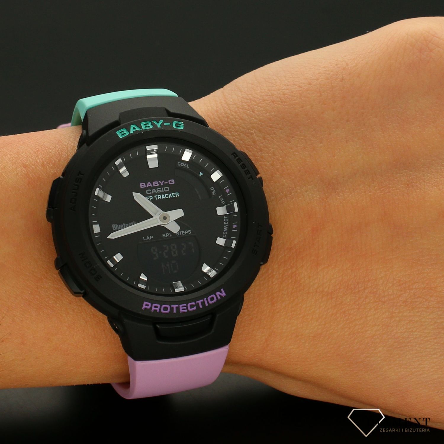 Zegarek damski wstrząsoodporny Casio Baby-G BSA-B100MT-1AER STEP TRACKER.jpg