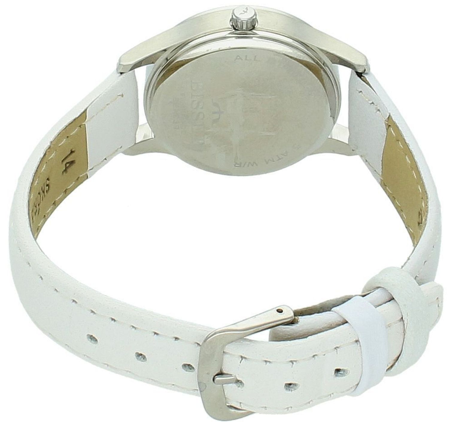 Stylowy zegarek damski Bisset Epic II na skórzanym pasku z białą tarczą. Klasyczny design, mechanizm kwarcowy, wodoszczelność 5 ATM, 2 lata gwarancji.11.jpg