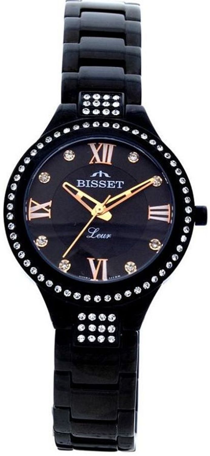 Poznaj zegarek damski Bisset Maudith BSBE06BWBZ03BX – elegancki model z czarnej stali szlachetnej, zdobiony cyrkoniami. W zestawie oryginalne pudełko, instrukcja i 2-letnia gwarancja. Idealny na 1.jpg
