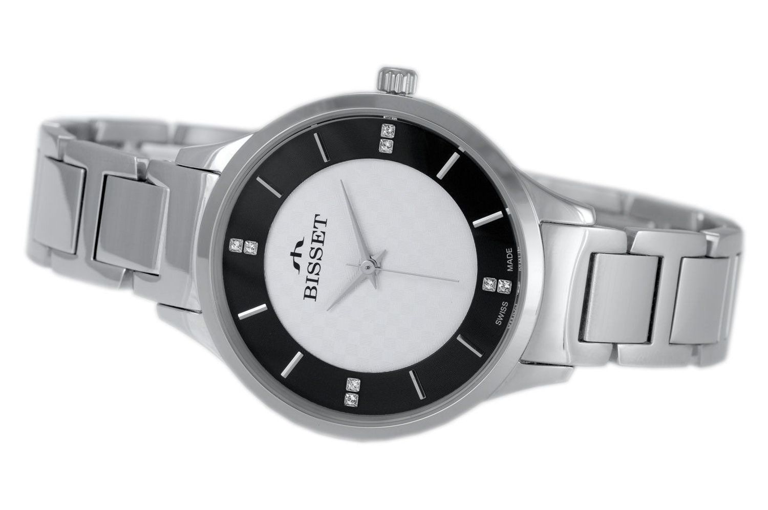 Damski zegarek Bisset Basilea na bransolecie BSBE45SISB03BX (2).jpg