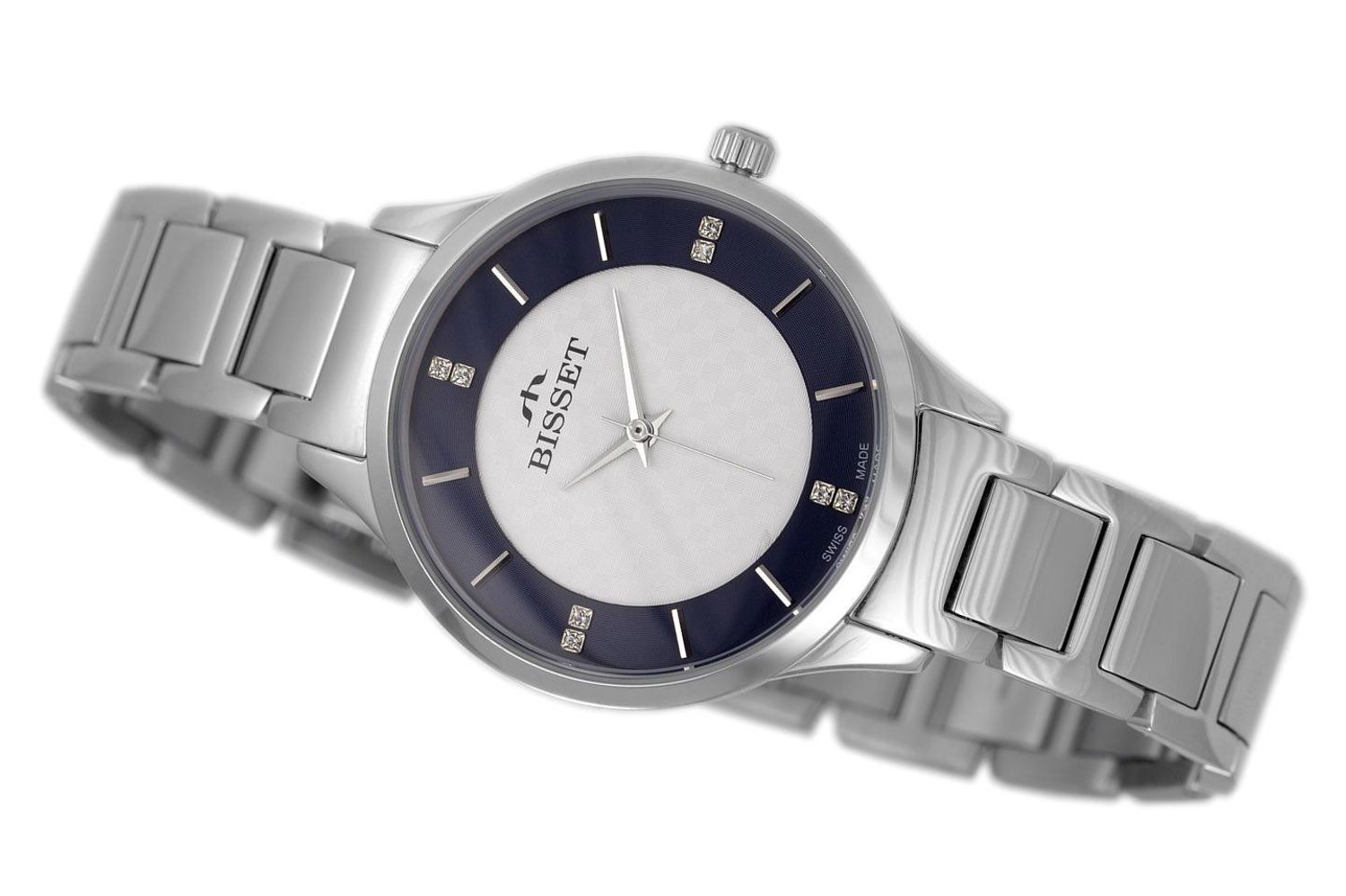 Damski zegarek Bisset Basilea na bransolecie BSBE45SISD03BX (2).jpg