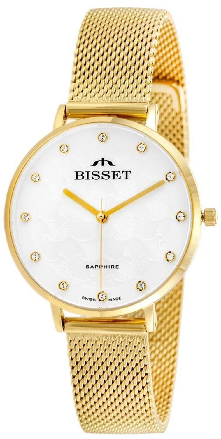 Zegarek damski na bransolecie Bisset z szafirowym szkłem BSBF32 złoty kolor BSBF32GISX03B1. Zegarek damski na bransolecie. Zegarek damski w złotym kolorze. Damski zegarek z szafirowym szkłem. Damski zegarek na bransolecie Bisset na prezent..jpg