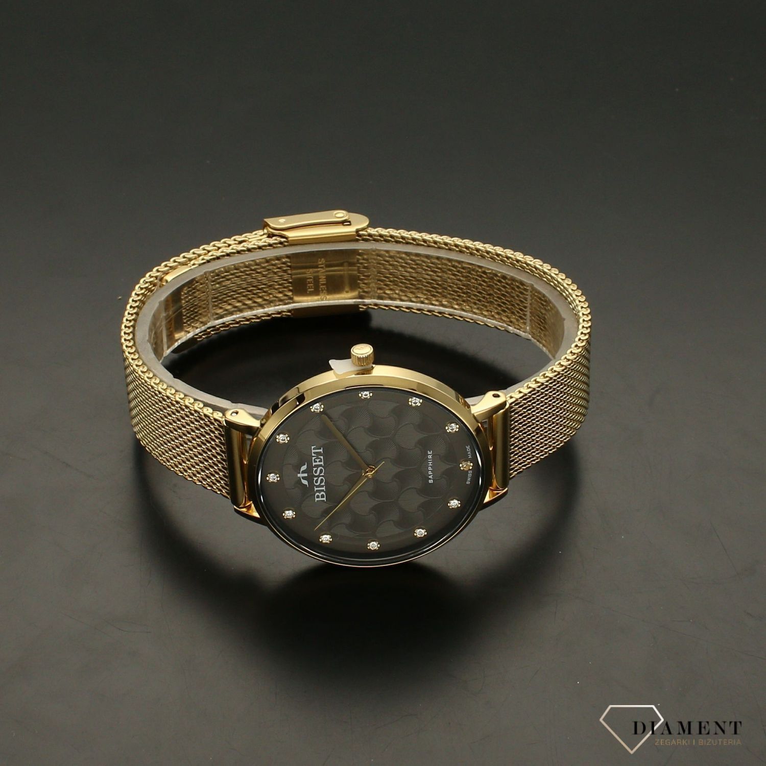 Zegarek damski na złotej bransolecie z szarą tarczą BSBF32GIVX03BX (1).jpg