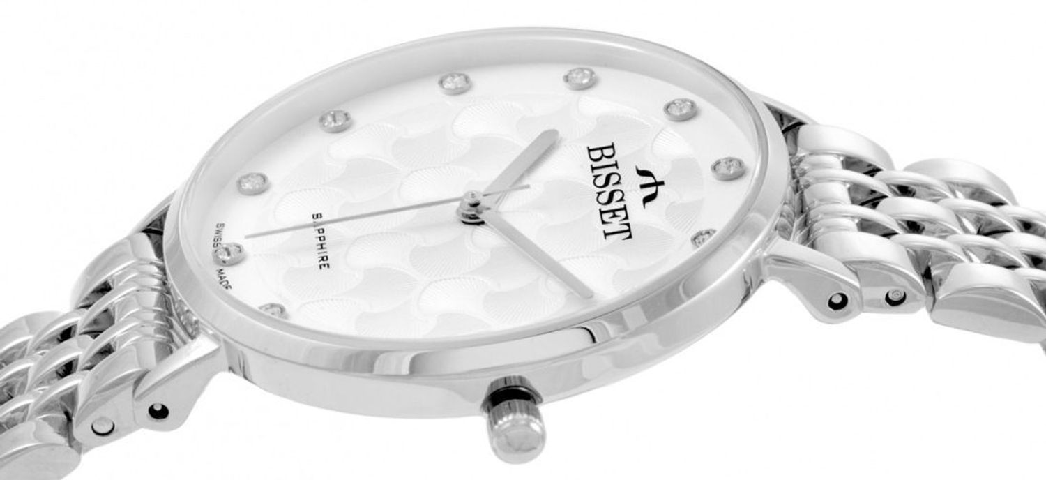 Bisset Maggiore BSBF32SISX03BX – elegancki damski zegarek szwajcarski z mechanizmem RONDA SWISS EOL, złotą kopertą i paskiem PVD, szafirowym szkłem i wodoszczelnością 30 m.11.jpg