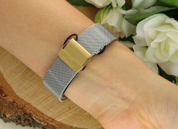 Bisset Brienz BSBF33GISX03BX – elegancki damski zegarek szwajcarski z mechanizmem RONDA SWISS EOL, złotą kopertą PVD, białą tarczą, stalowym paskiem mesh, szkłem szafirowym i wodoszczelnością 8.jpg