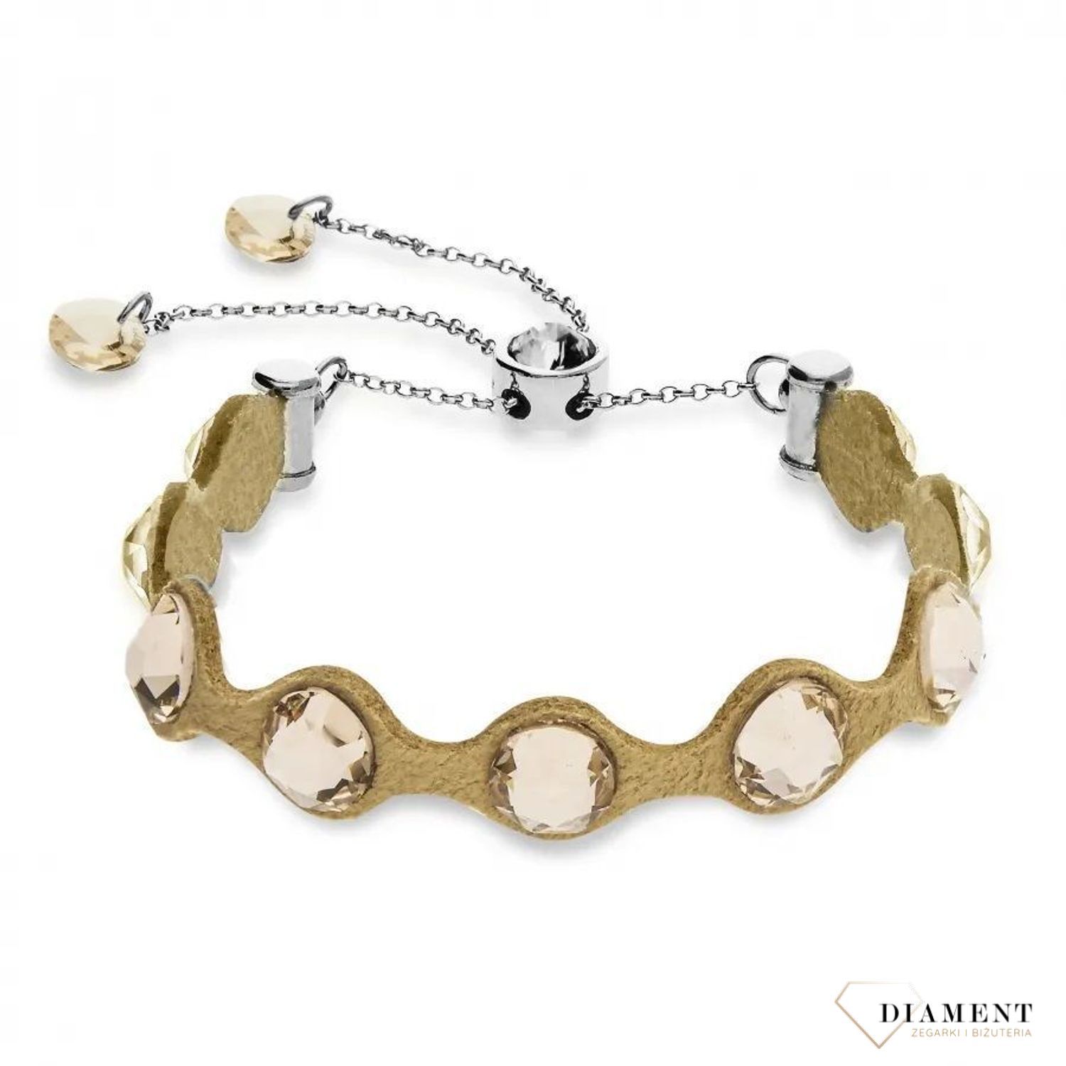 bransoletka-bezowa swarovski punteado-light-silk BSLDOT1SLSL.jpg