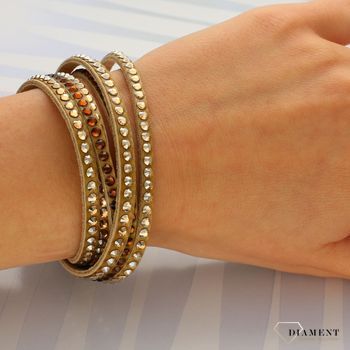 Bransoletka SPARK Swarovski Gallant Golden Shadow Smoked Topaz BTEX3BEGSSTGS.jpg