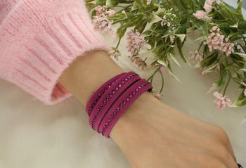 Bransoletka damska Swarovski Amethyst różowa BTR1FAM...jpg