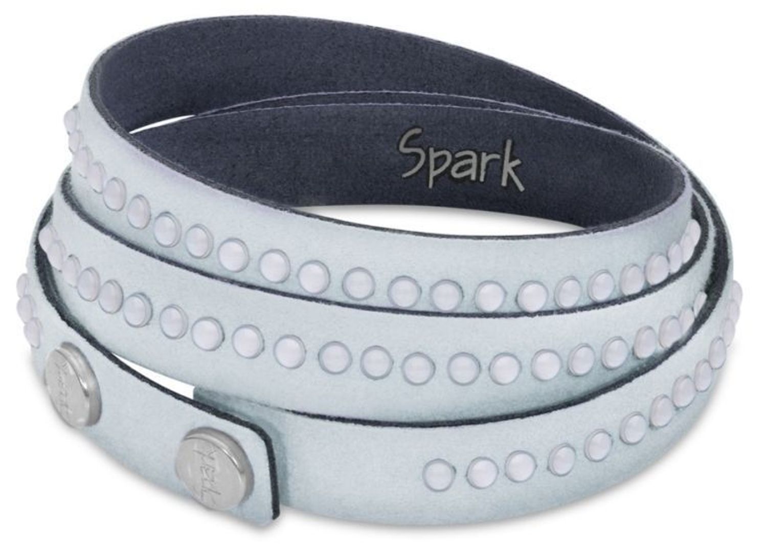 Bransoletka damska Fancy BTR1PBPB niebieska Bransoletka wykonana z niebieskiej Alcantary® oraz ekskluzywnych kryształów w kolorze niebieskim BTR1PBPB.  1.jpg