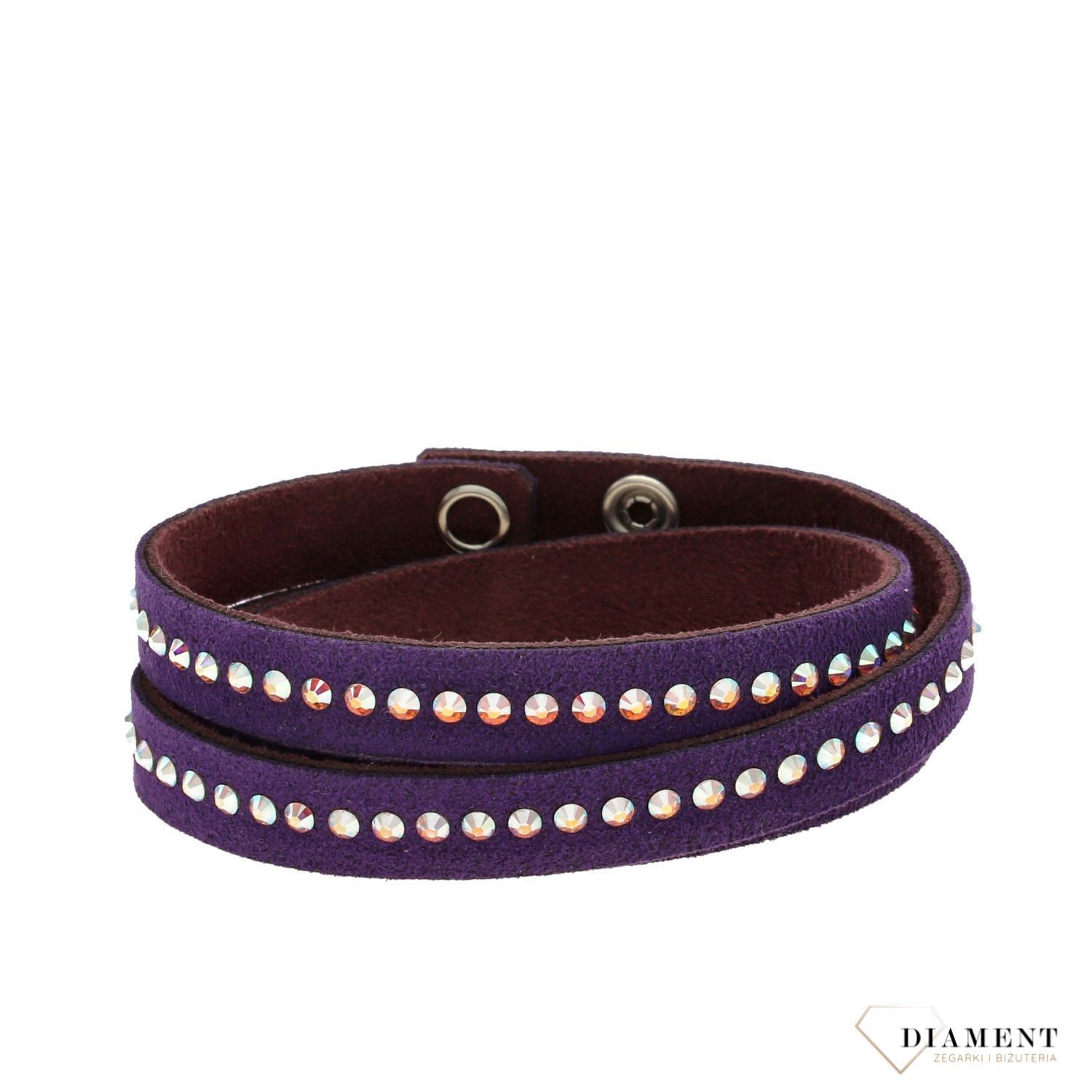 Bransoletka Swarovski Spark w kolorze fioletowym.jpg