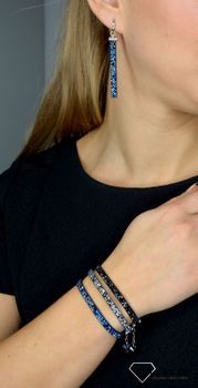Bransoletka czarna z czarnymi kryształami Swarovski Stripe Rock Jet to piękna bransoletka z kryształami Swarovskiego na skórce Alcantara (7).JPG