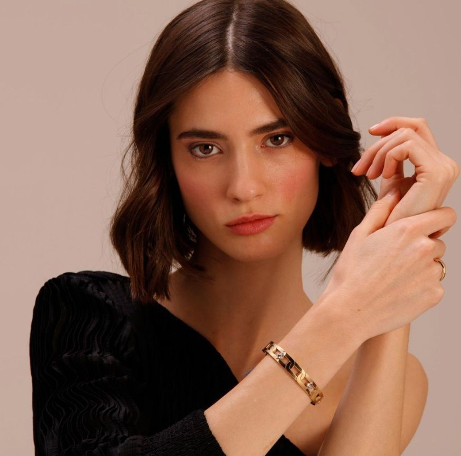 Bransoletka damska BROSWAY ITALY With You BWY20 Pozłacana z cyrkoniami.jpg