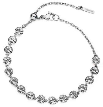Elegancka bransoletka Brosway SYMPHONIA BYM151 wykonana ze stali chirurgicznej 316L. Zdobiona błyszczącymi kryształami, z regulowanym zapięciem na kulkę. Stylowa biżuteria w pudełku 1.jpg
