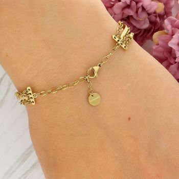 Bransoletka damska Brosway Symphonia BYM211- stal potrójna z cyrkoniami gold zapięcie.jpg