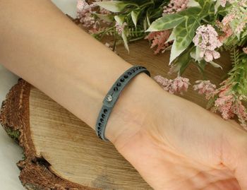 Bransoletka Spark Swarovski Tennis Solo Jet Hematite BZTR1HJ tył.jpg
