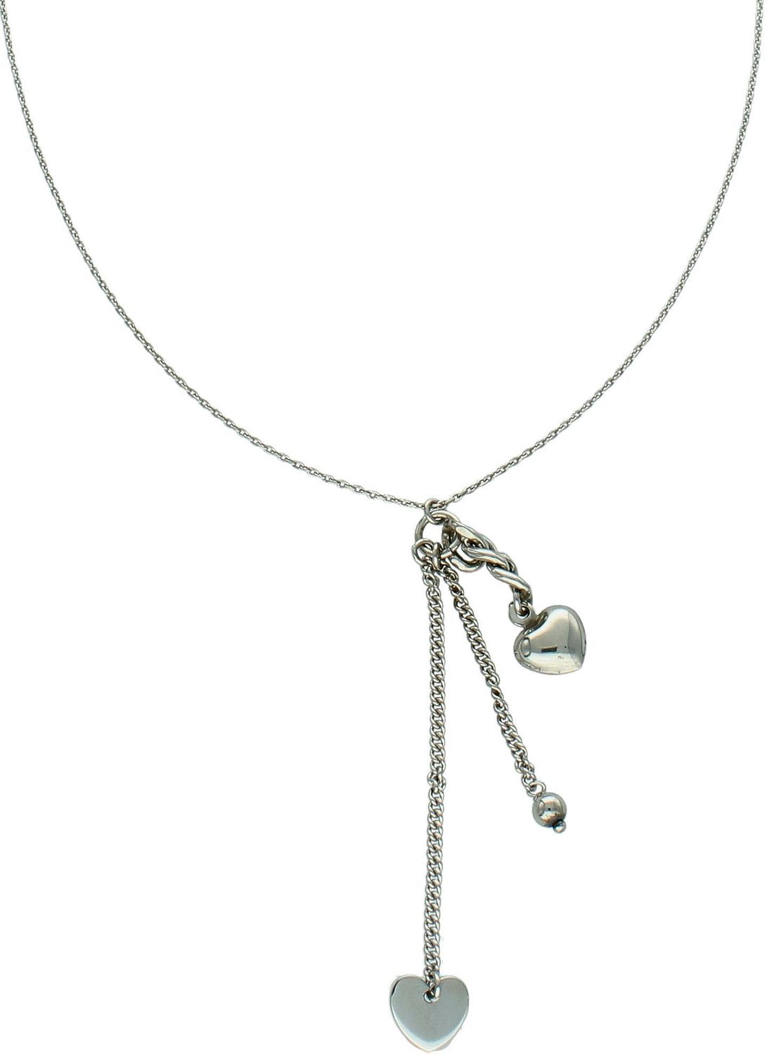 Srebrny naszyjnik damski wiszące serca srebro rodowane 925 próba  C RM 067 ✓Srebrne Naszyjniki Damskie w Sklepie z Biżuterią zegarki-diament.pl✓Piękne i Eleganckie Naszyjniki dla Kobiet✓Prawdziwe 1.jpg