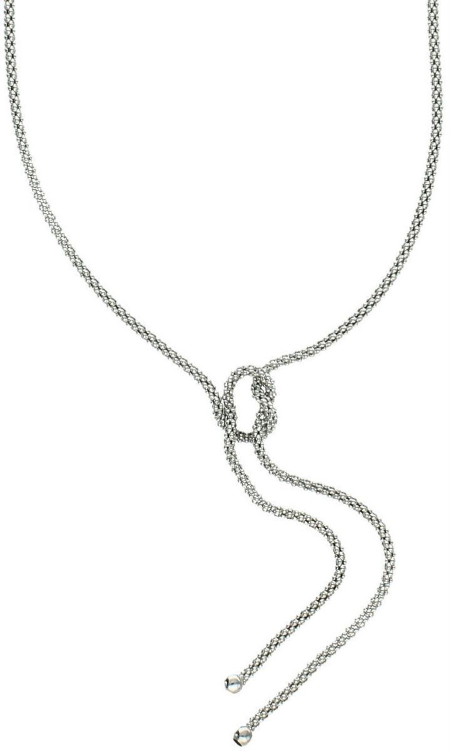 Stylowy srebrny naszyjnik krawatka z regulowaną długością 47 + 6 cm. Próba 925, waga 4,50 g. Elegancka biżuteria dla kobiet z klasą.1.jpg