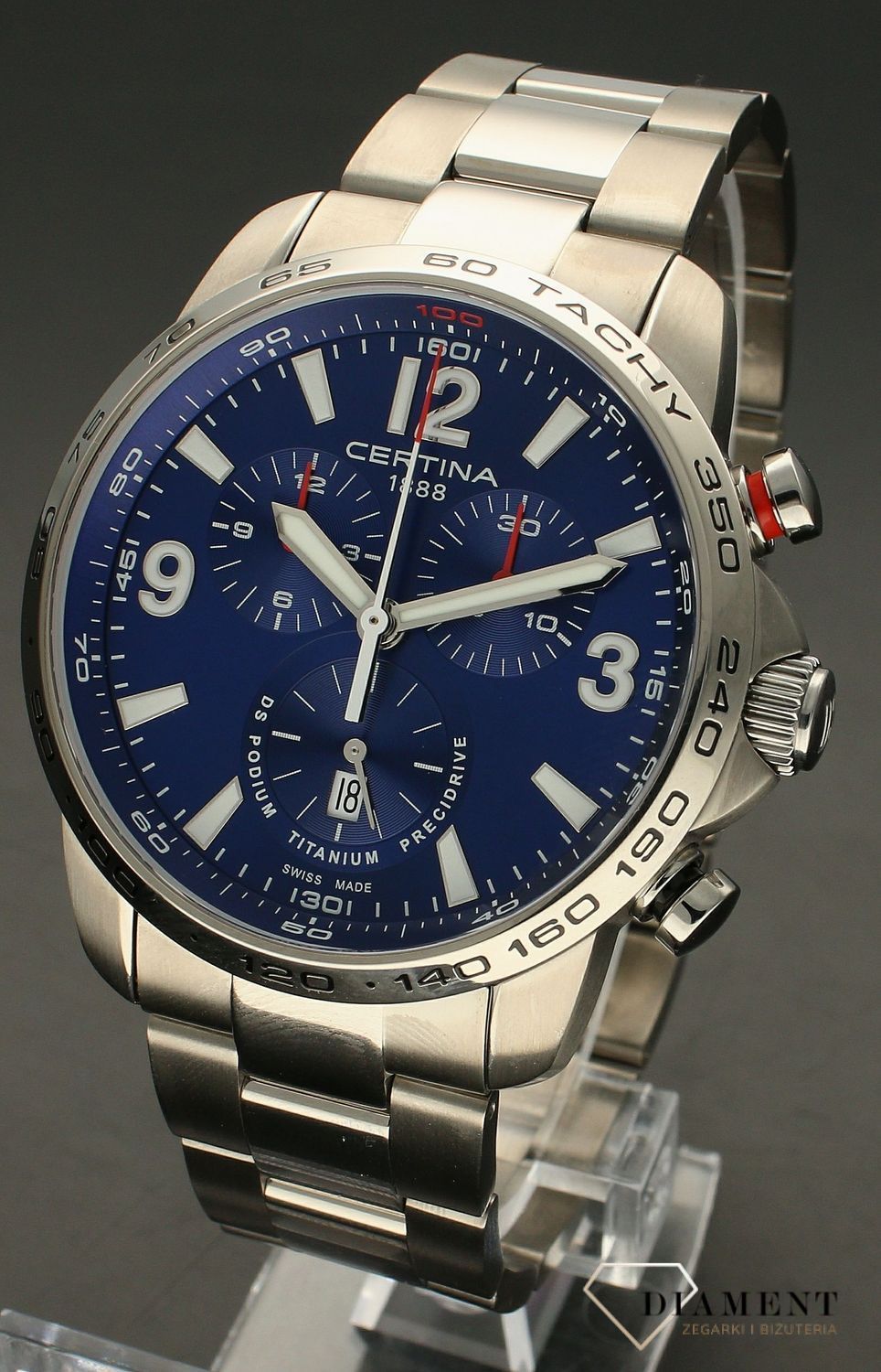 Męski zegarek Certina Tytanowy Ds Podium C001.647.44.047.00 Precidrive.webp
