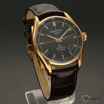 Zegarek męski na brązowym pasku z mechanizmem automatycznym i szafirowym szkłem Certina Ds 1 C006.407.36.081.00 (1).jpg