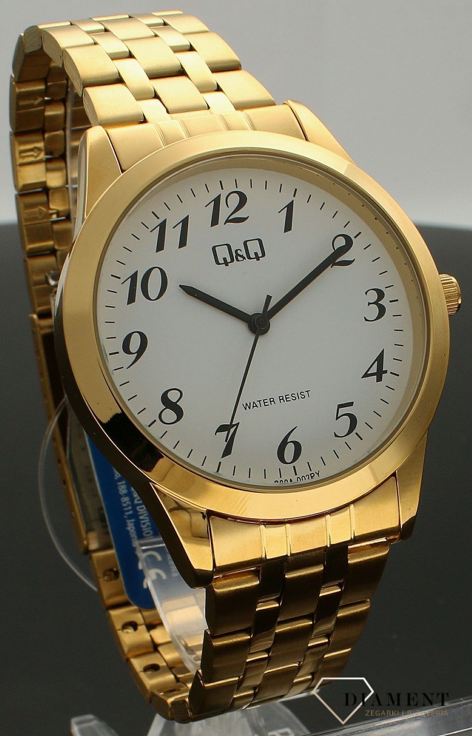 Zegarek męski QQ na złotej bransolecie C00A-002P.jpg