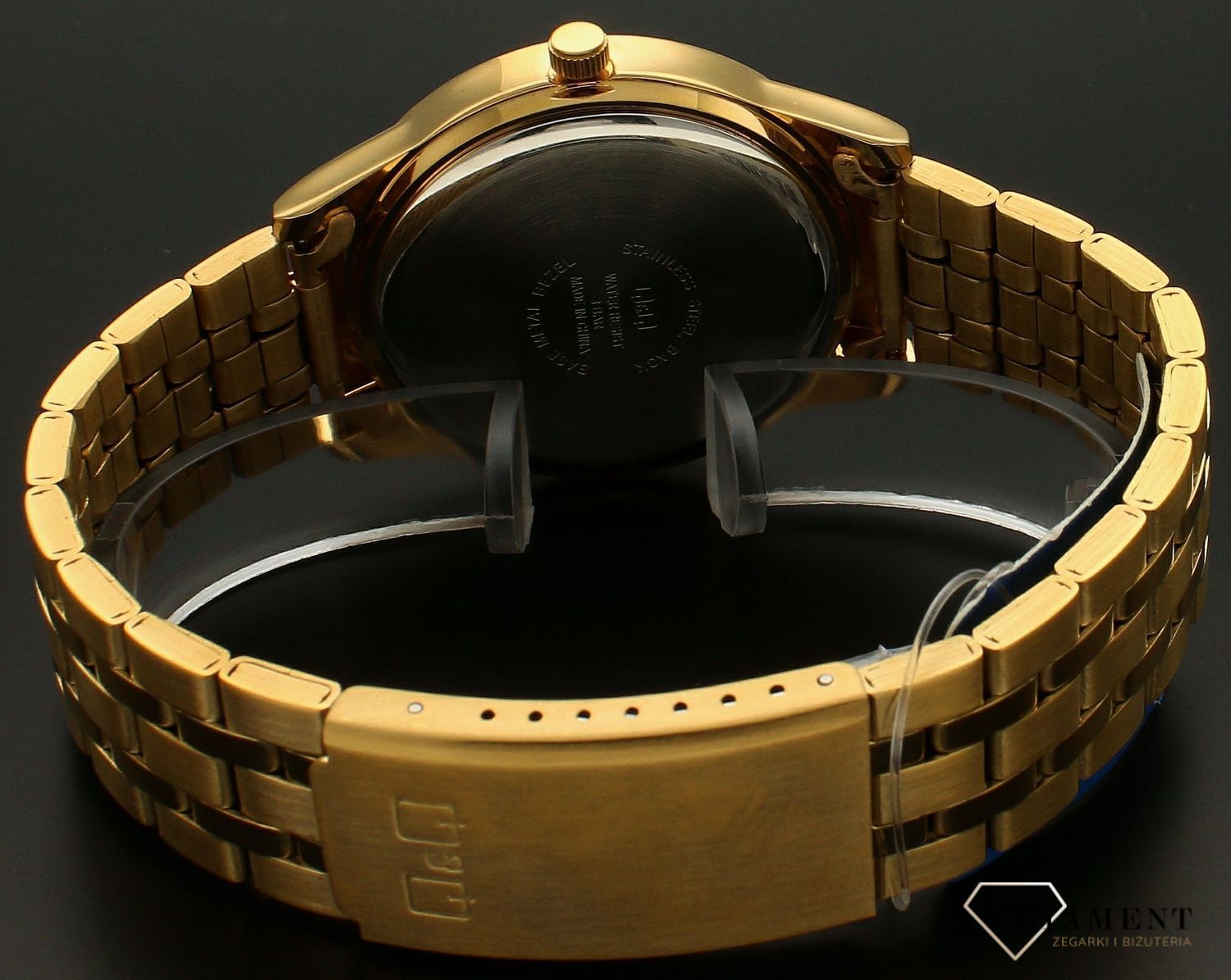 Zegarek męski QQ na złotej bransolecie C00A-002P.jpg