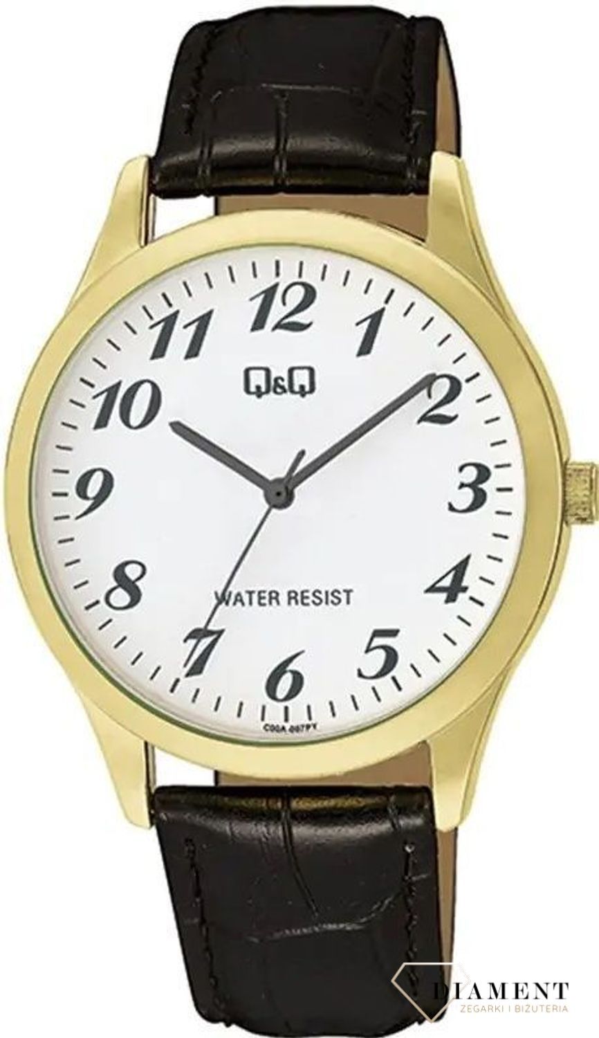 Zegarek męski QQ z cyframi na czarnym pasku C00A-007P. Tani zegarek męski. Wyraźny zegarek męski z cyframi. Zegarek męski dla seniora. Zegarek na prezent dla mężczyzny. Zegarek dla emeryta..jpg