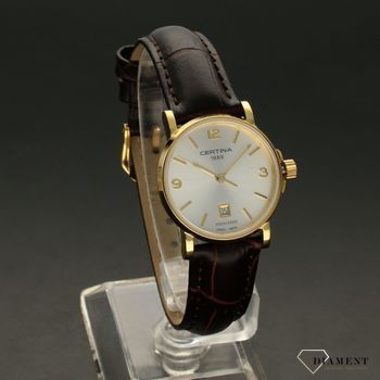 Zegarek damski klasyczny na pasku z szafirowym szkłem Certina  Caimano C017.210.36.037 (1).jpg