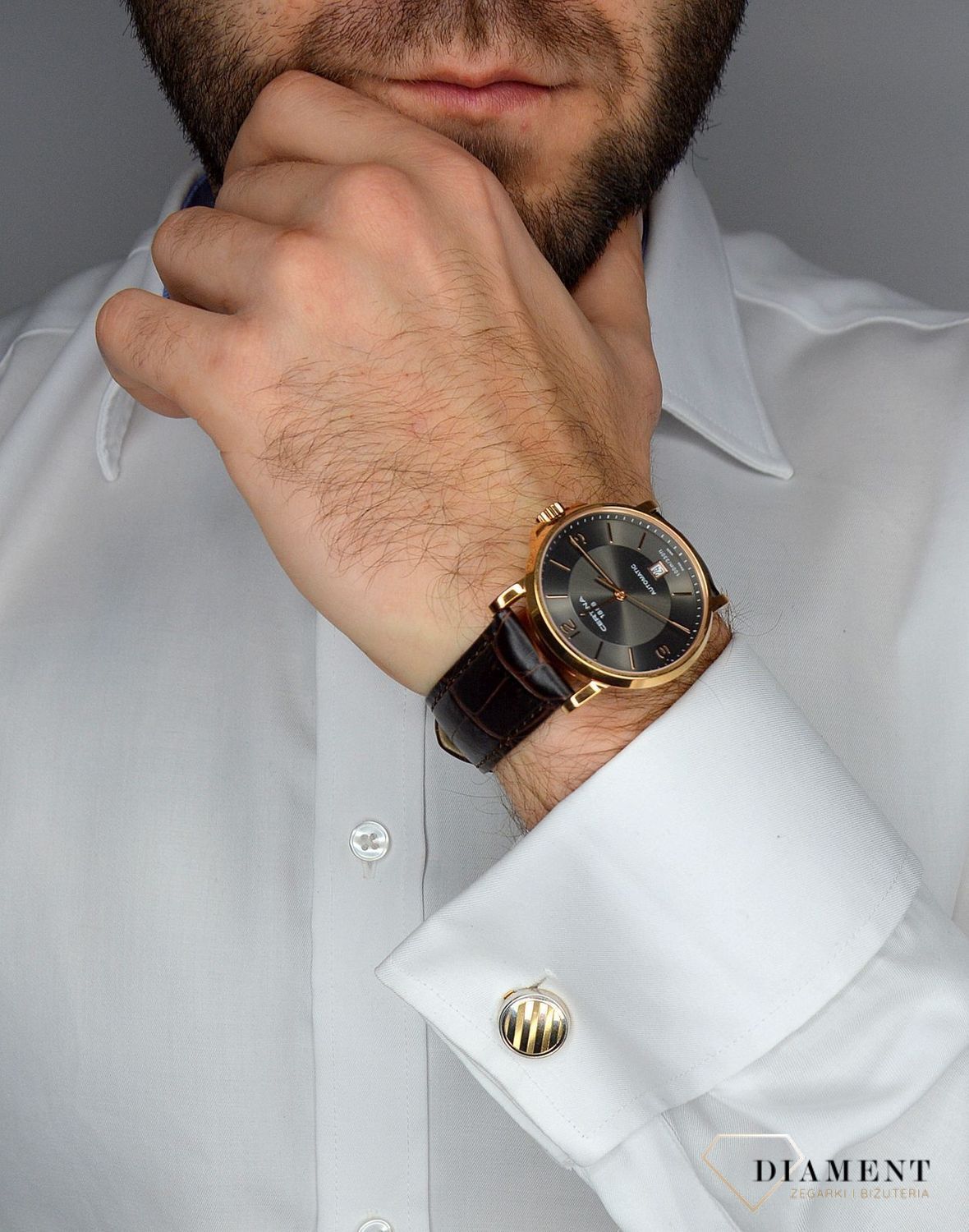 Męski zegarek Certina Ds Caimano Automatic C017.407.36.087 (2).jpg