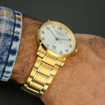 Złoty zegarek męski Certina DS Caimano C017.410.33.032.00 – elegancja, PVD gold, 10 ATM, OUTLET kolor żółty.jpg